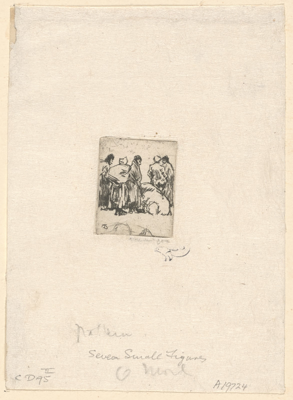 Seven small figures