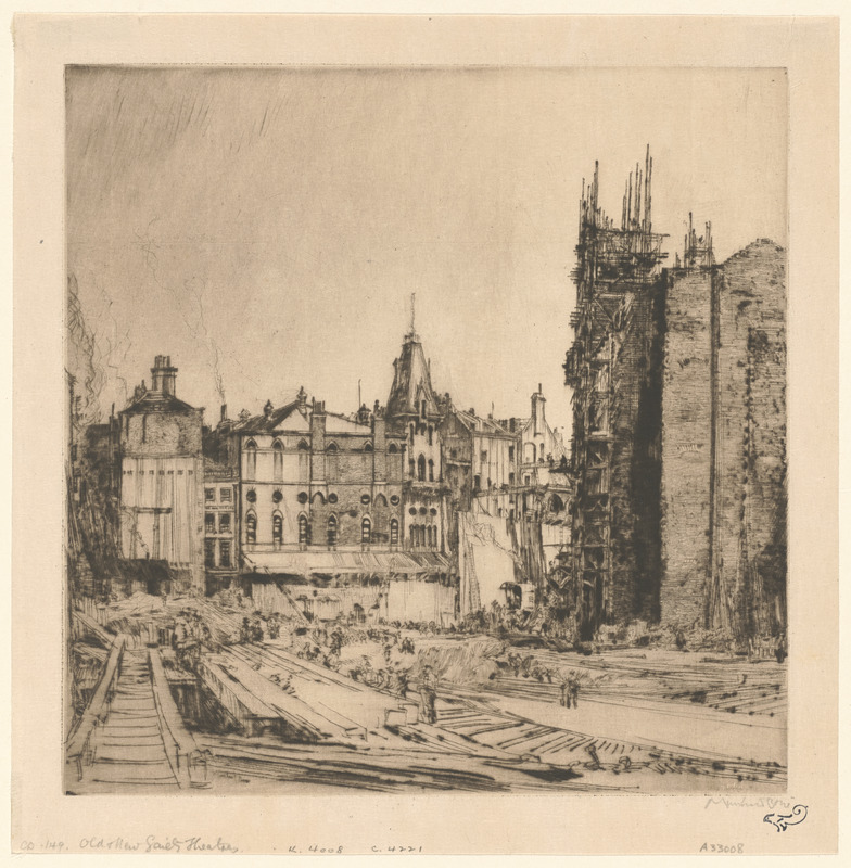 Old and new Gaiety Theatres