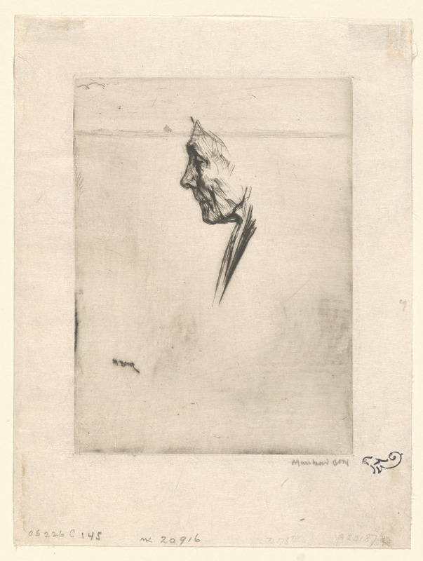 Head of Mrs. Drummond in profile