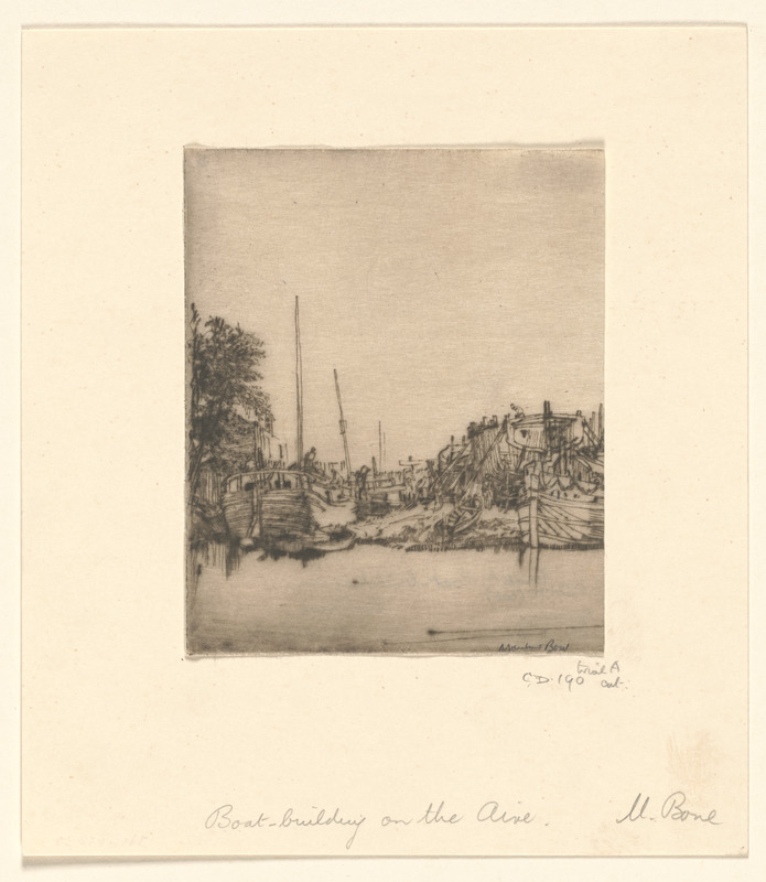 Boat-building on the Aire, Wakefield