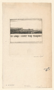 Bookplate of Dr. Sidney Vere Pearson