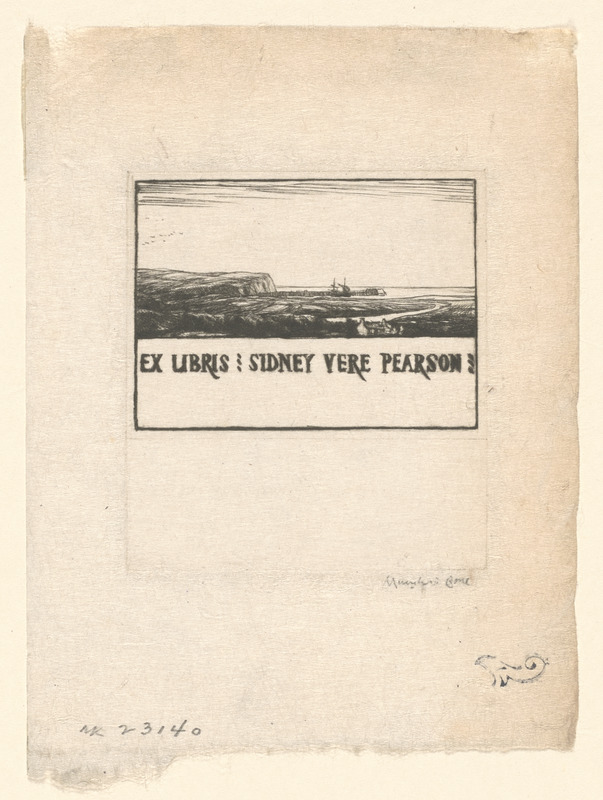 Bookplate of Dr. Sidney Vere Pearson