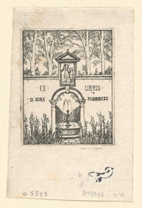 Book-plate of Don Siro Morozzi