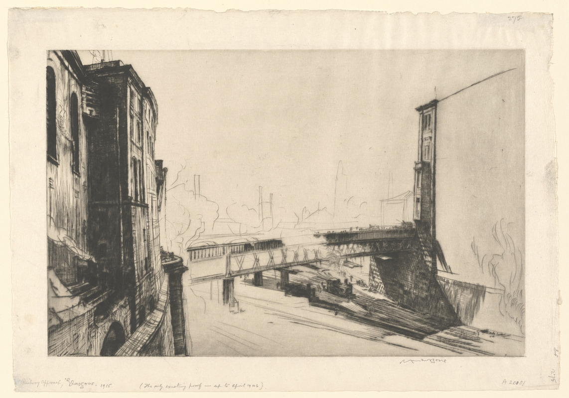 Railway approach, Glasgow