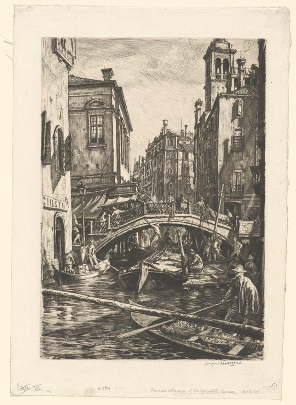 Canal & bridge of S.S. Apostoli, Venice