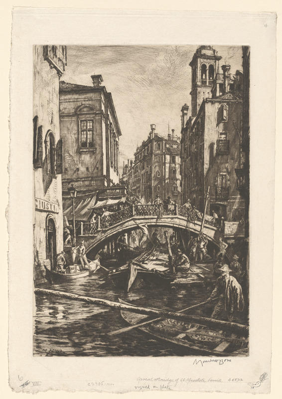 Canal & bridge of S.S. Apostoli, Venice