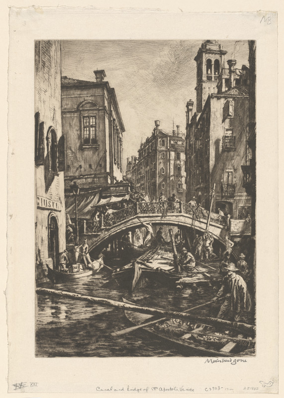 Canal & bridge of S.S. Apostoli, Venice