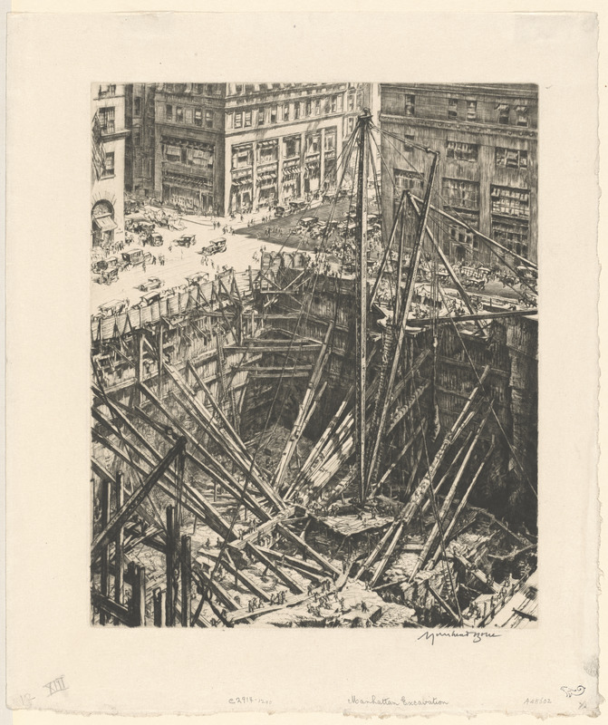Manhattan excavations