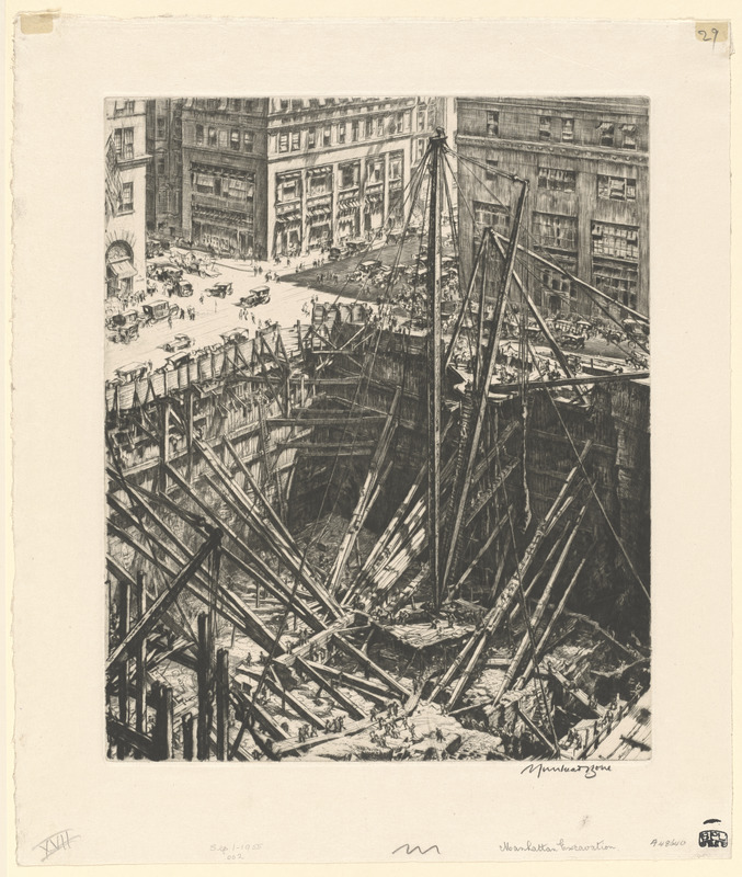 Manhattan excavations