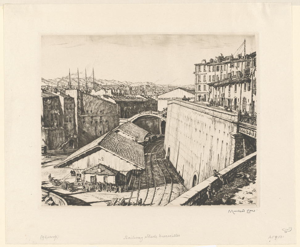 Railway sheds, Marseilles