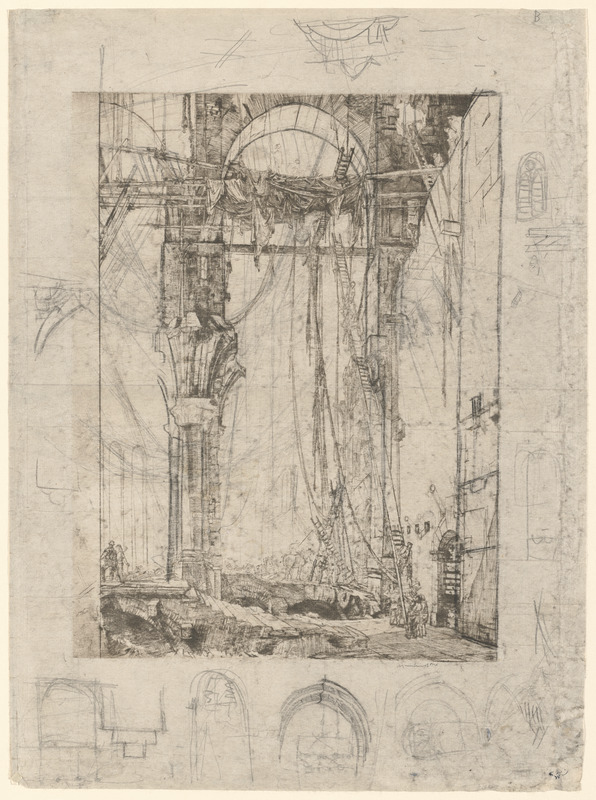 Demolition of St. James. Interior