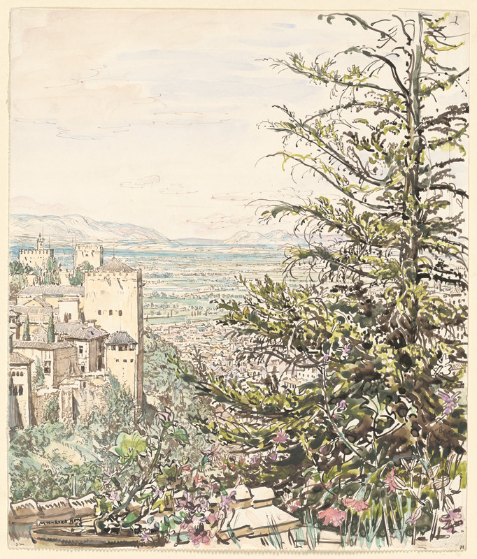 The Alhambra from the Generaliffe, Granada