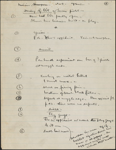 Supplementary Motions for a New Trial - Fifth Motion: Hamilton, handwritten notes from hearings