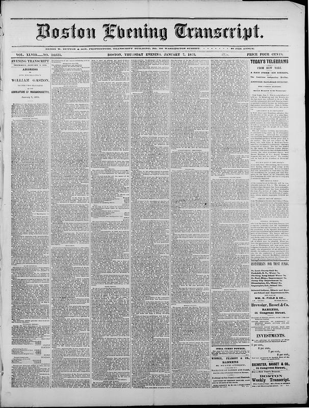 Boston Evening Transcript - Digital Commonwealth