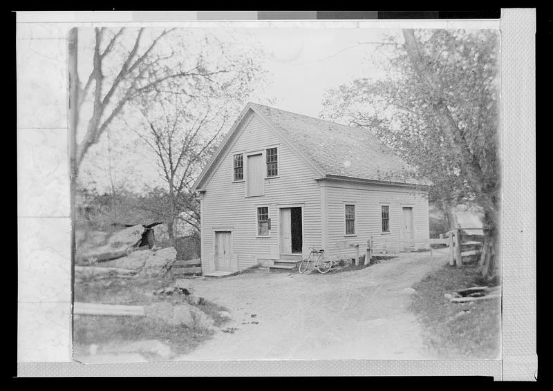 Unidentified building with bicycle parked in front