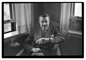 Pops Arthur Fiedler at home