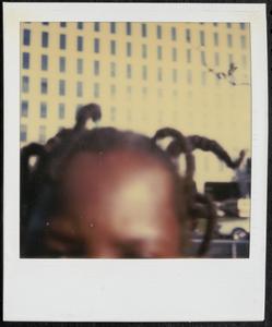 Close-up of a girl's head