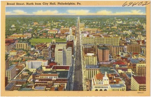 Broad Street, north from City Hall, Philadelphia, Pa.