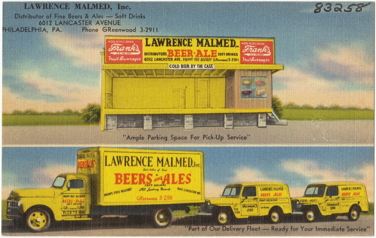 Lawrence Malmed Inc., distributor of fine beers & ales - soft drinks