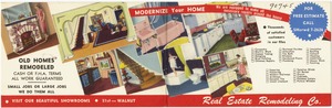Old homes remodeled, cash or F.H.A. terms, all work guaranteed, Real Estate Remodeling Co.