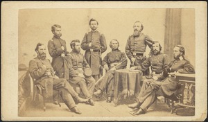 Unidentified group of men in military dress
