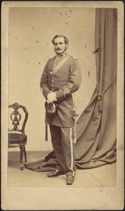 Man in military dress, standing