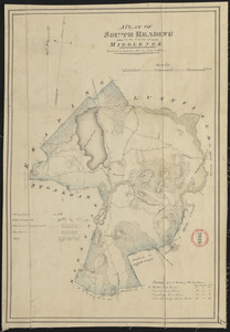 Plan of South Reading (Wakefield) made by John G. Hales, dated September 1830