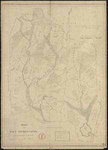 Plan of East Bridgewater made by Azor Harris and Isaac Alden, dated 1830