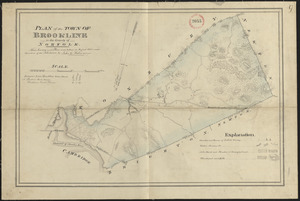 Plan of Brookline made by John G. Hales, dated August 1830