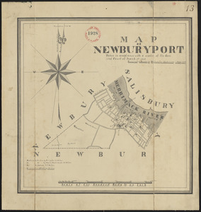 Plan of Newburyport made by Philander Anderson, dated May 1830