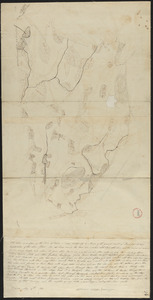 Plan of Dana made by Ephraim Whipple, dated May 18, 1831