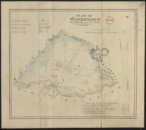 Plan of Watertown made by John G. Hales, dated June 1830