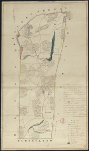 Plan of Bellingham made by Newell Nelson, dated September 1830