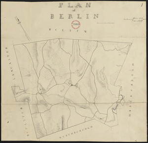 Plan of Berlin made by Henry Wilder, dated June 1830