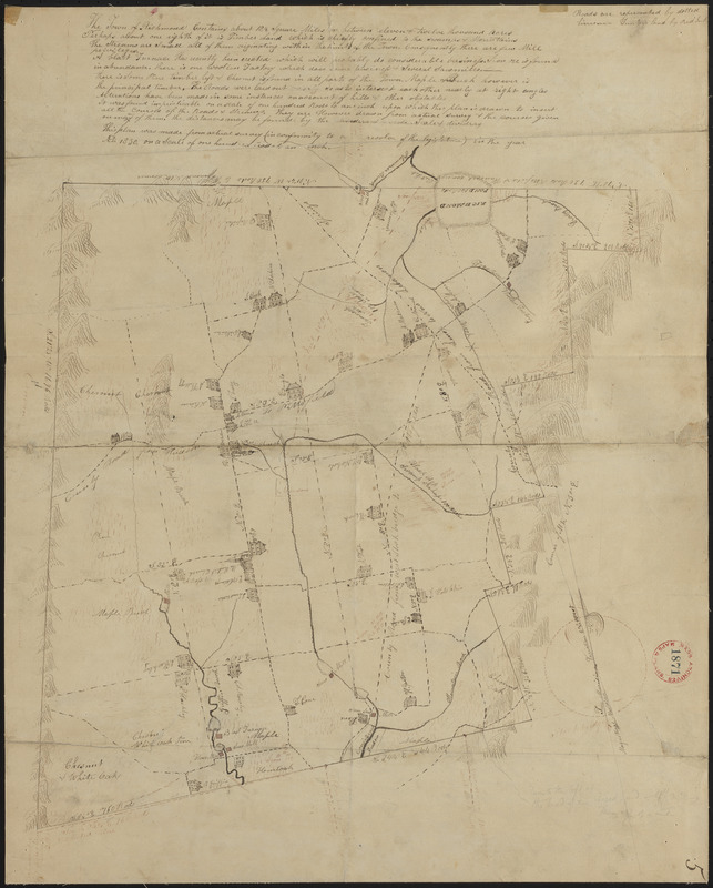 Plan of Richmond, surveyor's name not given, dated 1830