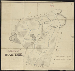 Plan of Braintree, surveyor's name not given, dated 1831