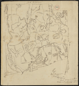 Plan of West Bridgewater, surveyor's name not given, dated 1830