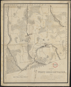 Plan of West Bridgewater, surveyor's name not given, dated 1831
