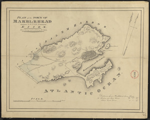 Plan of Marblehead made by John G. Hales, dated 1830