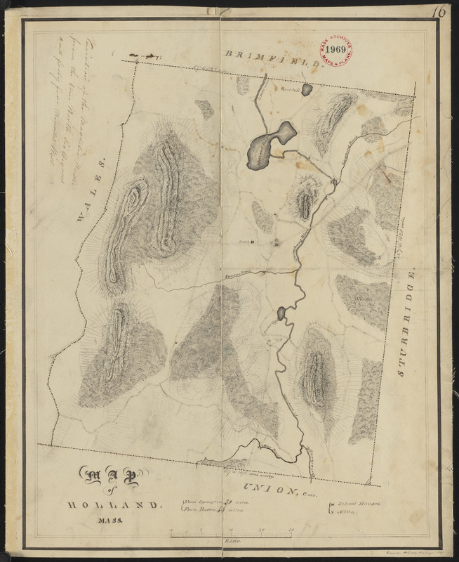 Plan of Holland made by Emerson Johnson, dated 1831