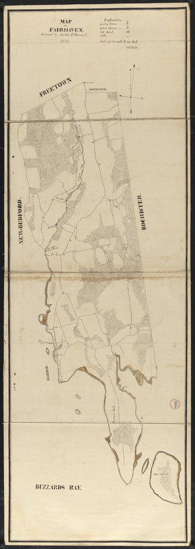 Plan of Fairhaven made by Ammittai B. Hammond, dated 1831