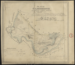 Plan of Cambridge made by John G. Hales, dated June 1830