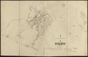 Plan of Salem made by Jonathan P. Saunders, dated 1832
