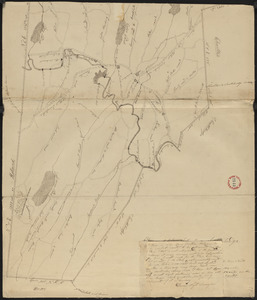 Plan of Sturbridge made by David Wright, dated October 1831