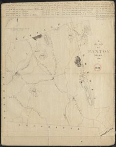 Plan of Paxton, surveyor's name not given, dated 1830