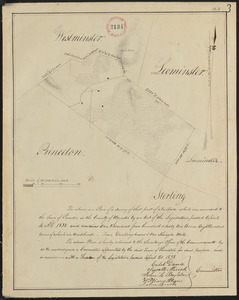 Plan of No Town (Princeton), surveyor's name not given, dated 1838