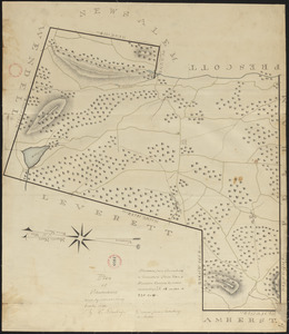 Plan of Shutesbury made by E. S. Darling, dated October 1830