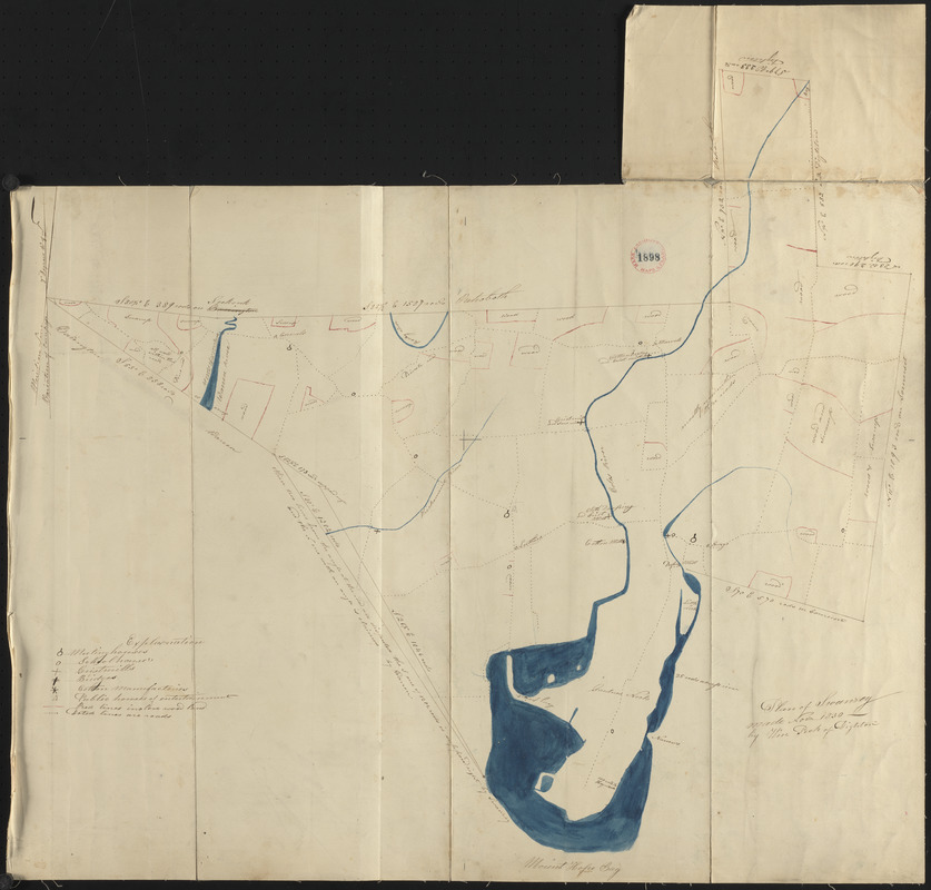 Plan of Swansey made by William Peck, dated November 1830