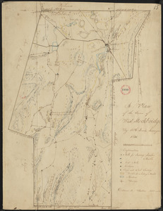 Plan of West Stockbridge made by B. H. Lewis, dated 1831