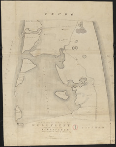 Plan of Wellfleet made by Oliver Arey, dated 1841